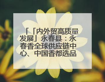 「内外贸高质量发展」永春县：永春香全球供应链中心、中国香都选品中心相继运营——一根香“点燃”百亿产业