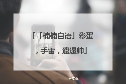 「楠楠自语」彩蛋，手雷，邋遢帅