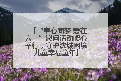 “童心同梦 爱在六一”慰问活动暖心举行，守护沈城困境儿童幸福童年