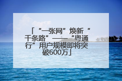 “一张网”焕新“千条路”——“粤通行”用户规模即将突破600万