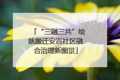 “三融三共”绘就搬迁安置社区融合治理新图景