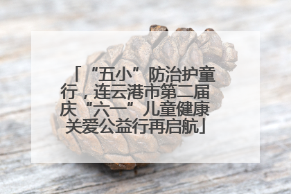 “五小”防治护童行，连云港市第二届庆“六一”儿童健康关爱公益行再启航