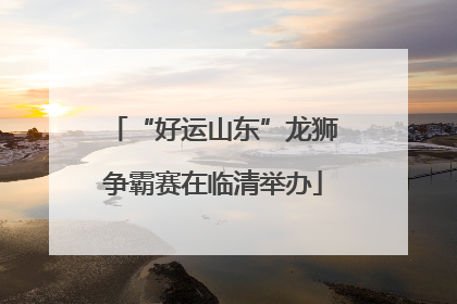 “好运山东”龙狮争霸赛在临清举办
