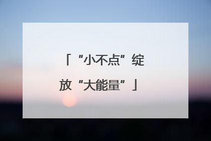“小不点”绽放“大能量”
