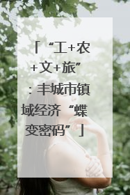 “工+农+文+旅”：丰城市镇域经济“蝶变密码”