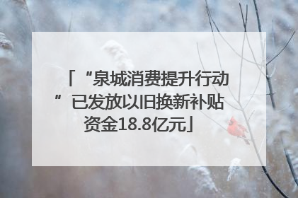 “泉城消费提升行动”已发放以旧换新补贴资金18.8亿元
