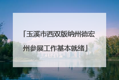 玉溪市西双版纳州德宏州参展工作基本就绪