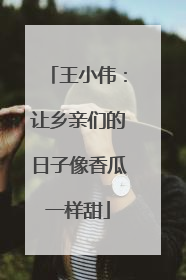 王小伟：让乡亲们的日子像香瓜一样甜