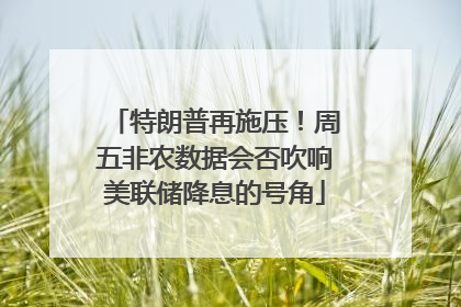 特朗普再施压！周五非农数据会否吹响美联储降息的号角