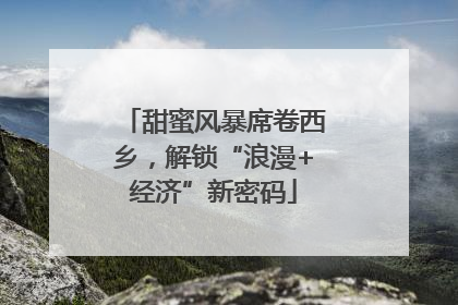 甜蜜风暴席卷西乡，解锁“浪漫+经济”新密码