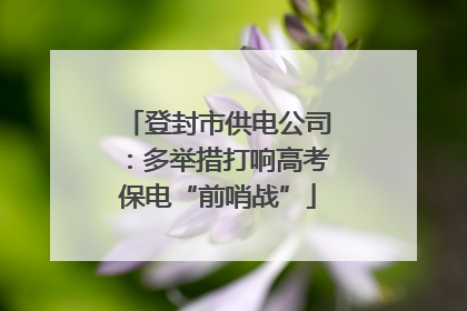 登封市供电公司：多举措打响高考保电“前哨战”