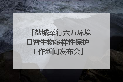盐城举行六五环境日暨生物多样性保护工作新闻发布会
