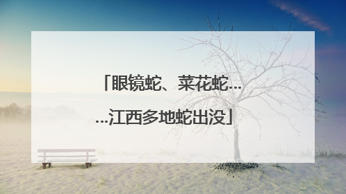 眼镜蛇、菜花蛇……江西多地蛇出没