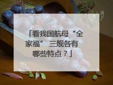 看我国航母“全家福” 三舰各有哪些特点？