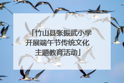 竹山县张振武小学开展端午节传统文化主题教育活动