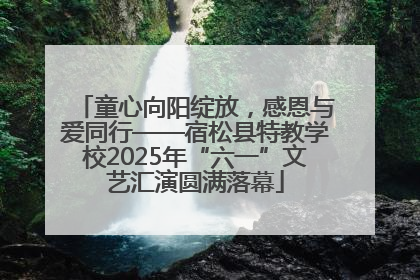 童心向阳绽放，感恩与爱同行——宿松县特教学校2025年“六一”文艺汇演圆满落幕