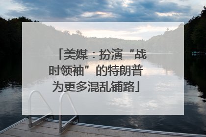 美媒：扮演“战时领袖”的特朗普为更多混乱铺路