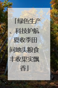 绿色生产、科技护航 夏收季田间地头粮食丰收果实飘香