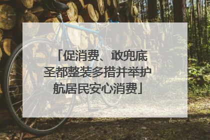 促消费、敢兜底 圣都整装多措并举护航居民安心消费