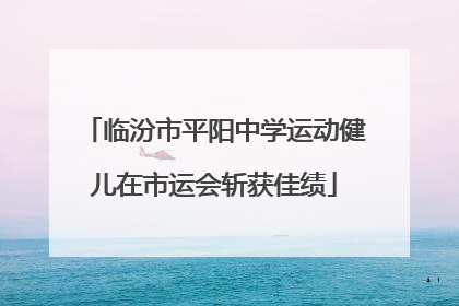 临汾市平阳中学运动健儿在市运会斩获佳绩