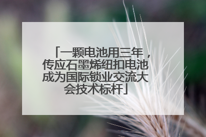 一颗电池用三年，传应石墨烯纽扣电池成为国际锁业交流大会技术标杆
