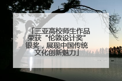 三亚高校师生作品荣获“伦敦设计奖”银奖，展现中国传统文化创新魅力