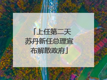 上任第二天 苏丹新任总理宣布解散政府