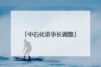 中石化董事长调整