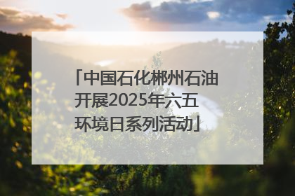 中国石化郴州石油开展2025年六五环境日系列活动