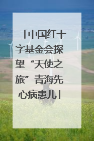 中国红十字基金会探望“天使之旅”青海先心病患儿