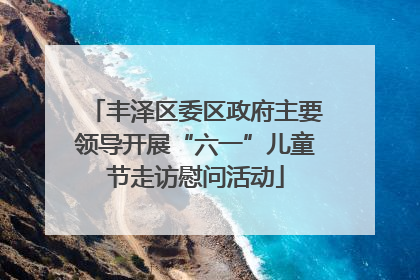丰泽区委区政府主要领导开展“六一”儿童节走访慰问活动