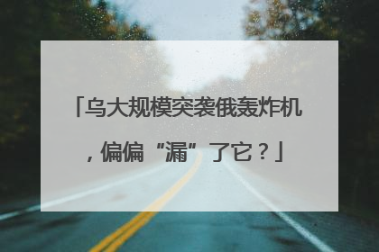 乌大规模突袭俄轰炸机，偏偏“漏”了它？