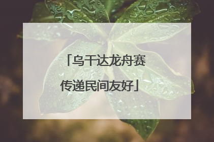 乌干达龙舟赛传递民间友好