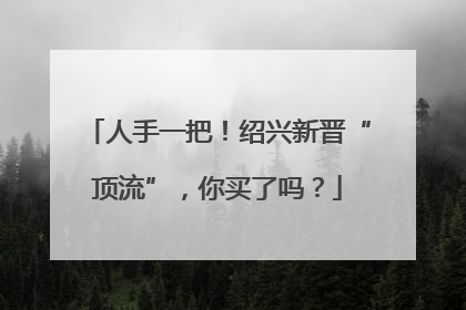 人手一把！绍兴新晋“顶流”，你买了吗？