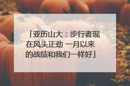 亚历山大:步行者现在风头正劲 一月以来的战绩和我们一样好