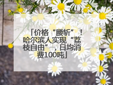 价格“腰斩”！哈尔滨人实现“荔枝自由”，日均消费100吨
