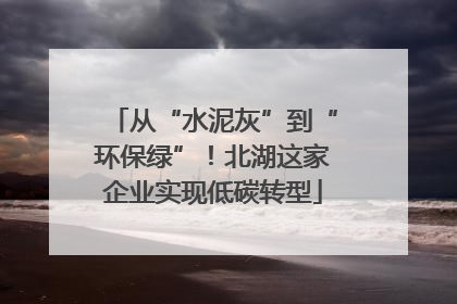 从“水泥灰”到“环保绿”！北湖这家企业实现低碳转型