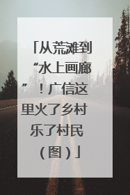 从荒滩到“水上画廊”！广信这里火了乡村 乐了村民（图）