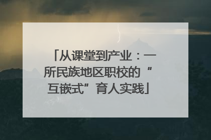 从课堂到产业：一所民族地区职校的“互嵌式”育人实践