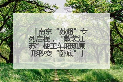 南京“苏超”专列启程，“散装江苏”梗王车厢现原形秒变“卧底”