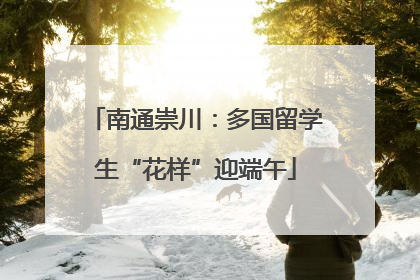南通崇川：多国留学生“花样”迎端午