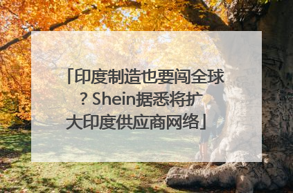 印度制造也要闯全球？Shein据悉将扩大印度供应商网络