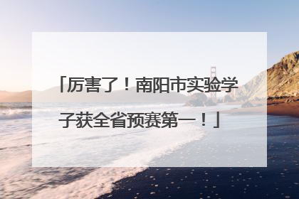 厉害了！南阳市实验学子获全省预赛第一！