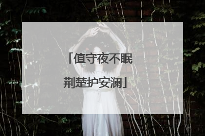 值守夜不眠 荆楚护安澜