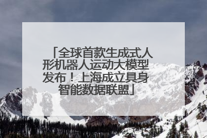 全球首款生成式人形机器人运动大模型发布！上海成立具身智能数据联盟