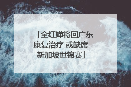 全红婵将回广东康复治疗 或缺席新加坡世锦赛