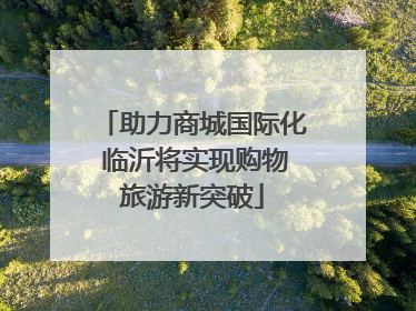 助力商城国际化 临沂将实现购物旅游新突破