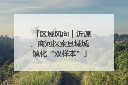 区域风向｜沂源、商河探索县域城镇化“双样本”