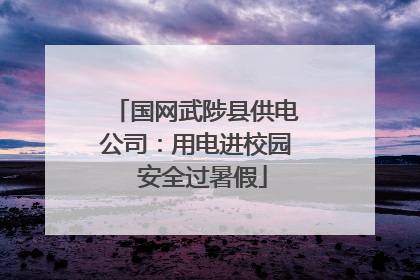 国网武陟县供电公司：用电进校园  安全过暑假