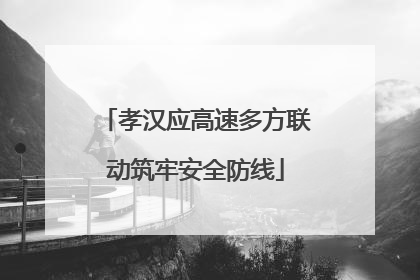 孝汉应高速多方联动筑牢安全防线